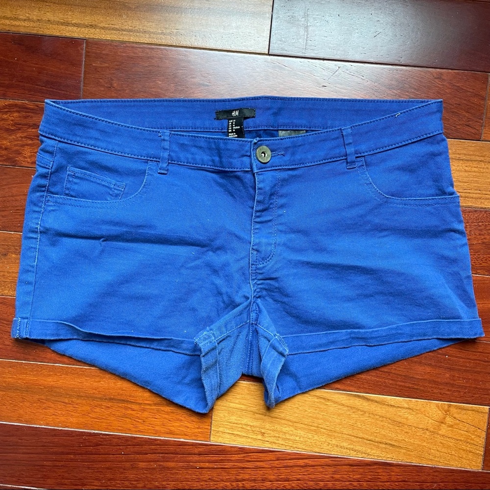 H&M Royal Blue Denim Shorts
